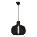Nordlux - Luster na kabelu HAZO 1xE27/60W/230V crna