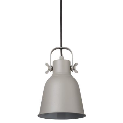 Nordlux - Luster na sajli ADRIAN 1xE27/25W/230V pr. 16 cm siva