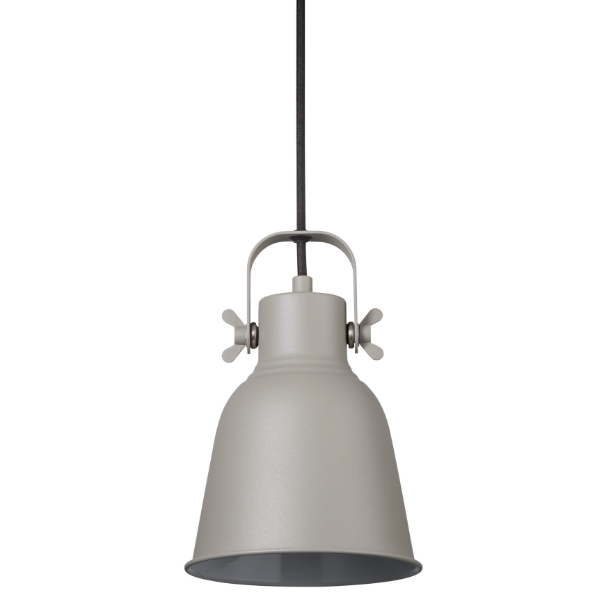 Nordlux - Luster na sajli ADRIAN 1xE27/25W/230V pr. 16 cm siva