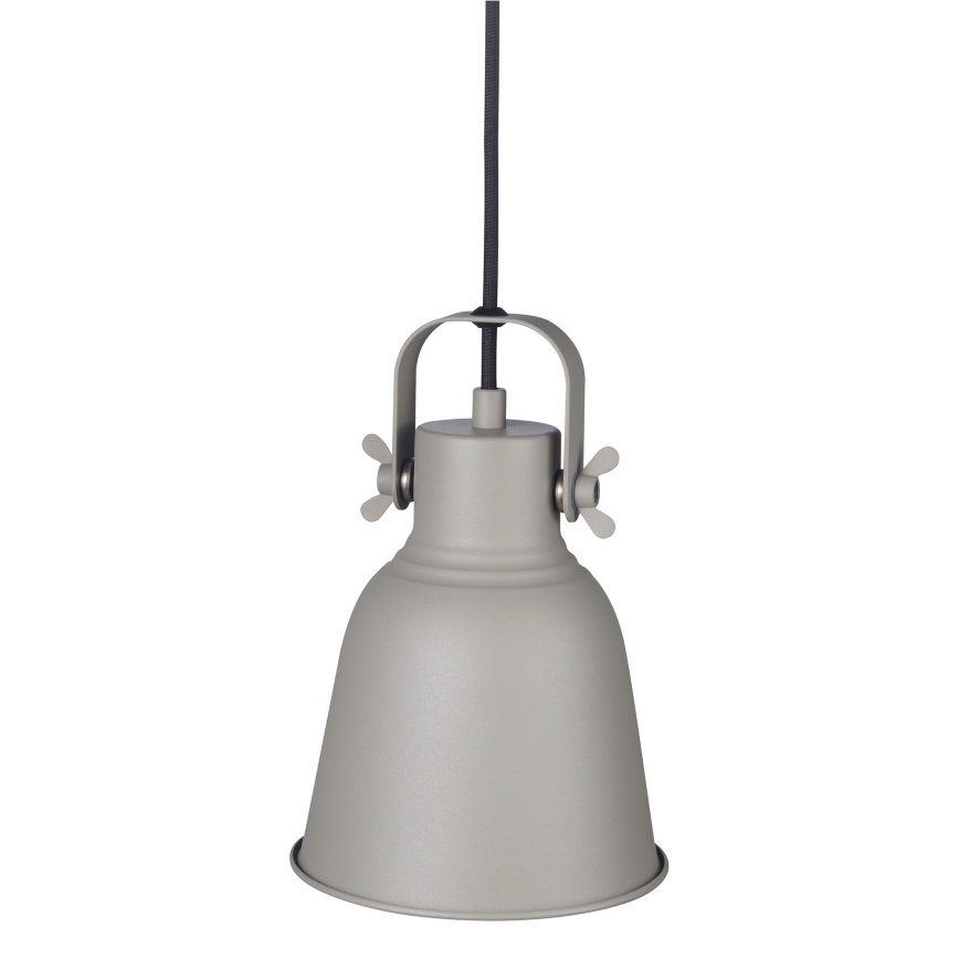 Nordlux - Luster na sajli ADRIAN 1xE27/25W/230V pr. 16 cm siva