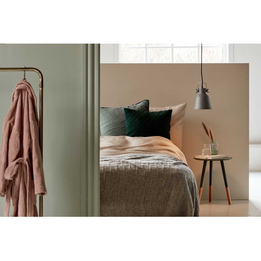 Nordlux - Luster na sajli ADRIAN 1xE27/25W/230V pr. 25 cm siva