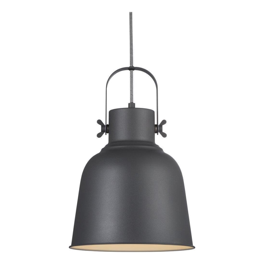 Nordlux - Luster na sajli ADRIAN 1xE27/40W/230V pr. 25 cm antracit