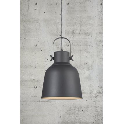 Nordlux - Luster na sajli ADRIAN 1xE27/40W/230V pr. 25 cm antracit