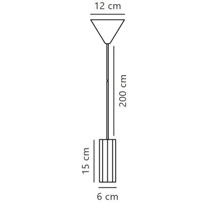 Nordlux - Luster na sajli ALANIS 1xGU10/15W/230V