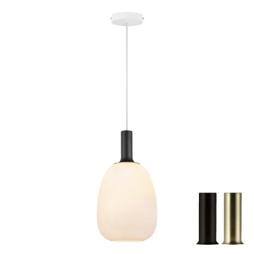 Nordlux - Luster na sajli ALTON 1xE27/60W/230V bijela/crna/mesing