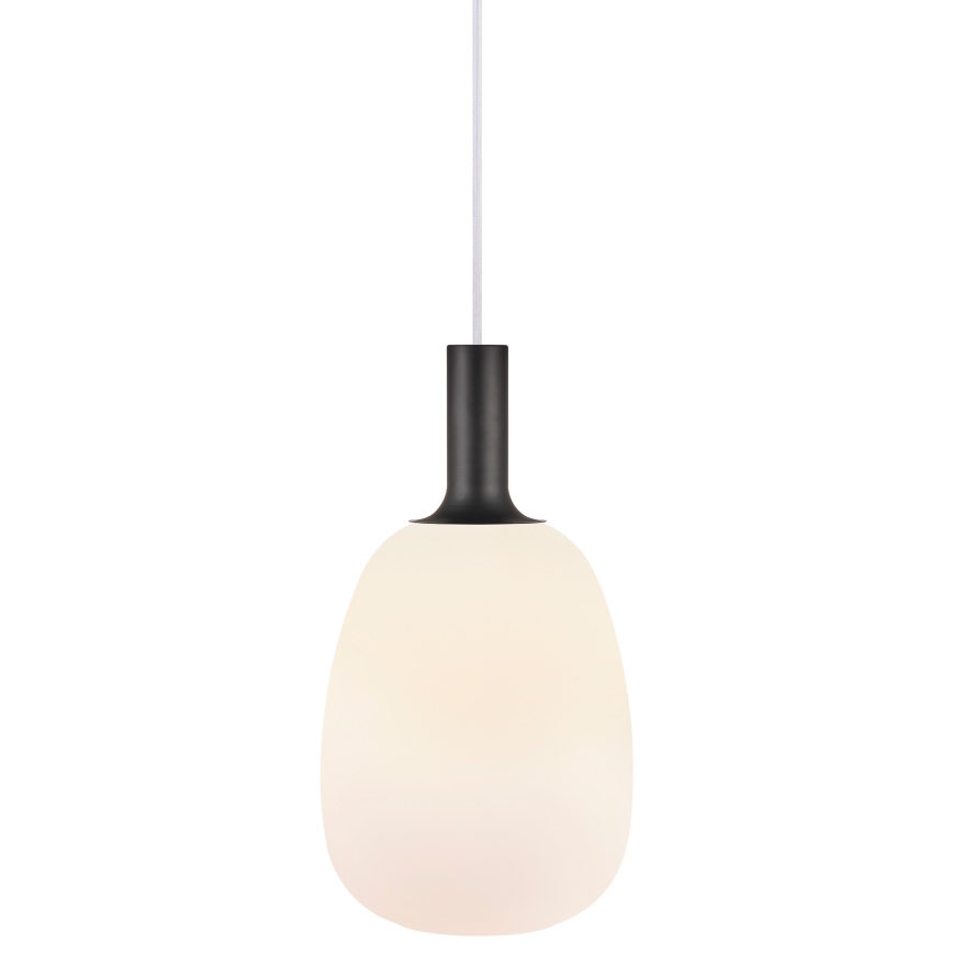 Nordlux - Luster na sajli ALTON 1xE27/60W/230V bijela/crna/mesing