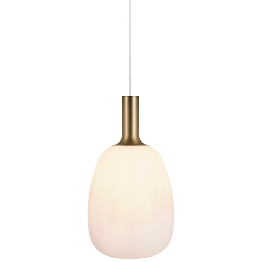 Nordlux - Luster na sajli ALTON 1xE27/60W/230V bijela/crna/mesing