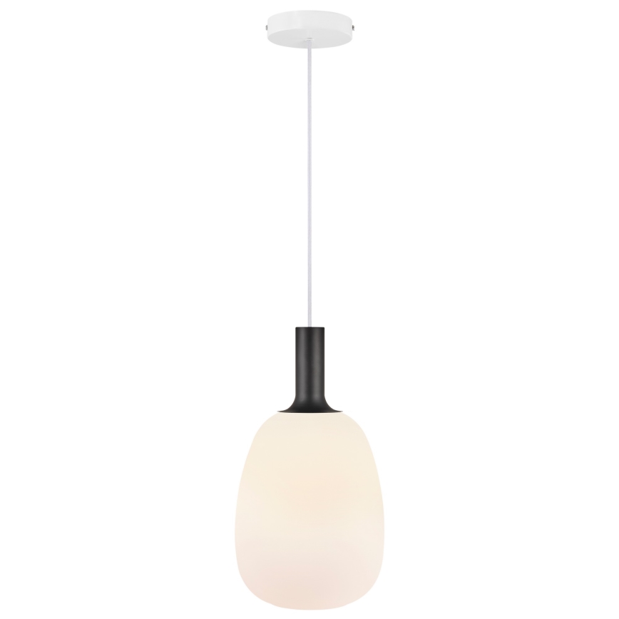 Nordlux - Luster na sajli ALTON 1xE27/60W/230V bijela/crna/mesing
