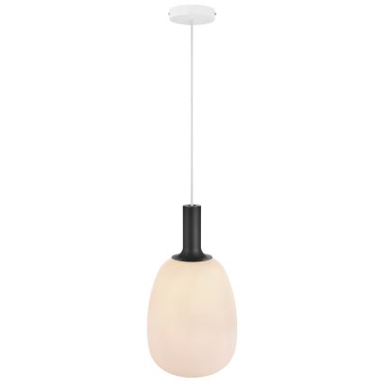 Nordlux - Luster na sajli ALTON 1xE27/60W/230V bijela/crna/mesing