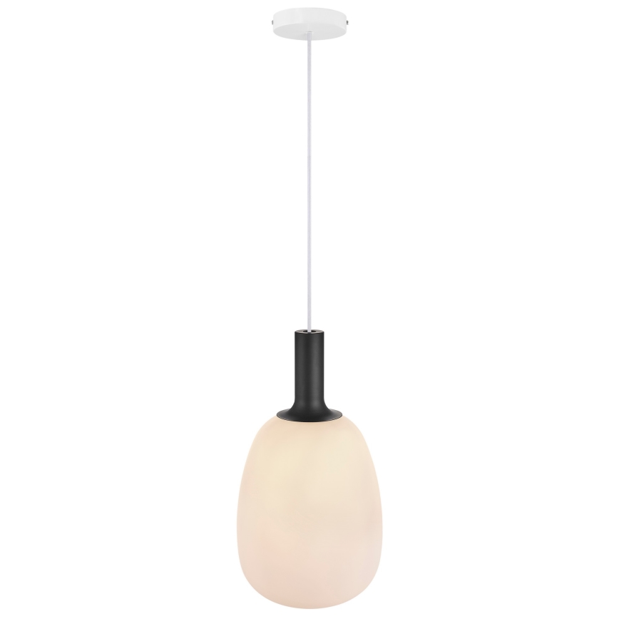 Nordlux - Luster na sajli ALTON 1xE27/60W/230V bijela/crna/mesing