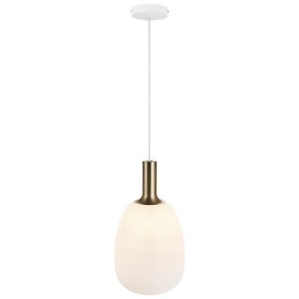 Nordlux - Luster na sajli ALTON 1xE27/60W/230V bijela/crna/mesing