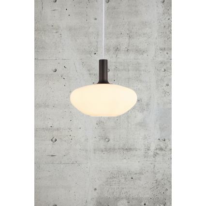 Nordlux - Luster na sajli ALTON 1xE27/60W/230V bijela/crna/mesing