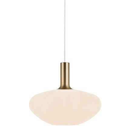 Nordlux - Luster na sajli ALTON 1xE27/60W/230V bijela/crna/mesing