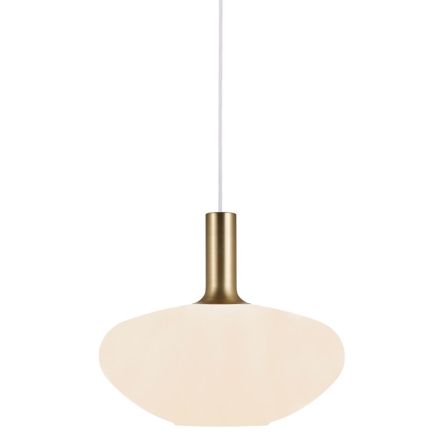 Nordlux - Luster na sajli ALTON 1xE27/60W/230V bijela/crna/mesing