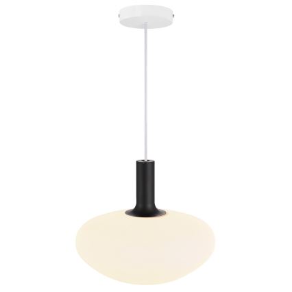 Nordlux - Luster na sajli ALTON 1xE27/60W/230V bijela/crna/mesing