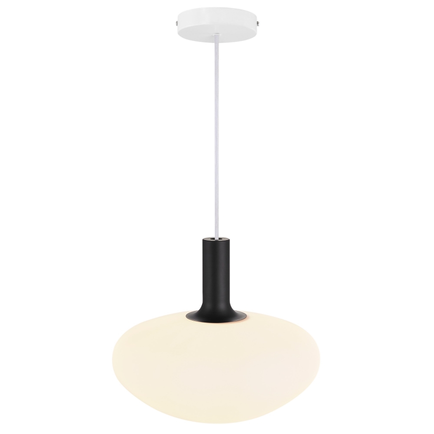 Nordlux - Luster na sajli ALTON 1xE27/60W/230V bijela/crna/mesing