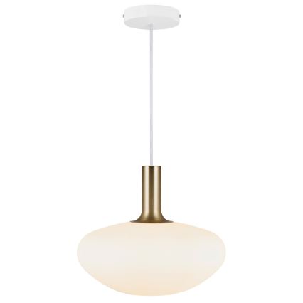 Nordlux - Luster na sajli ALTON 1xE27/60W/230V bijela/crna/mesing