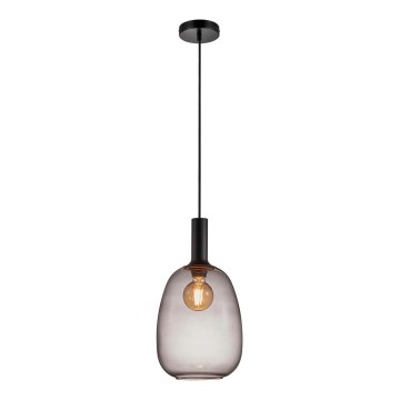 Nordlux - Luster na sajli ALTON 1xE27/60W/230V crna