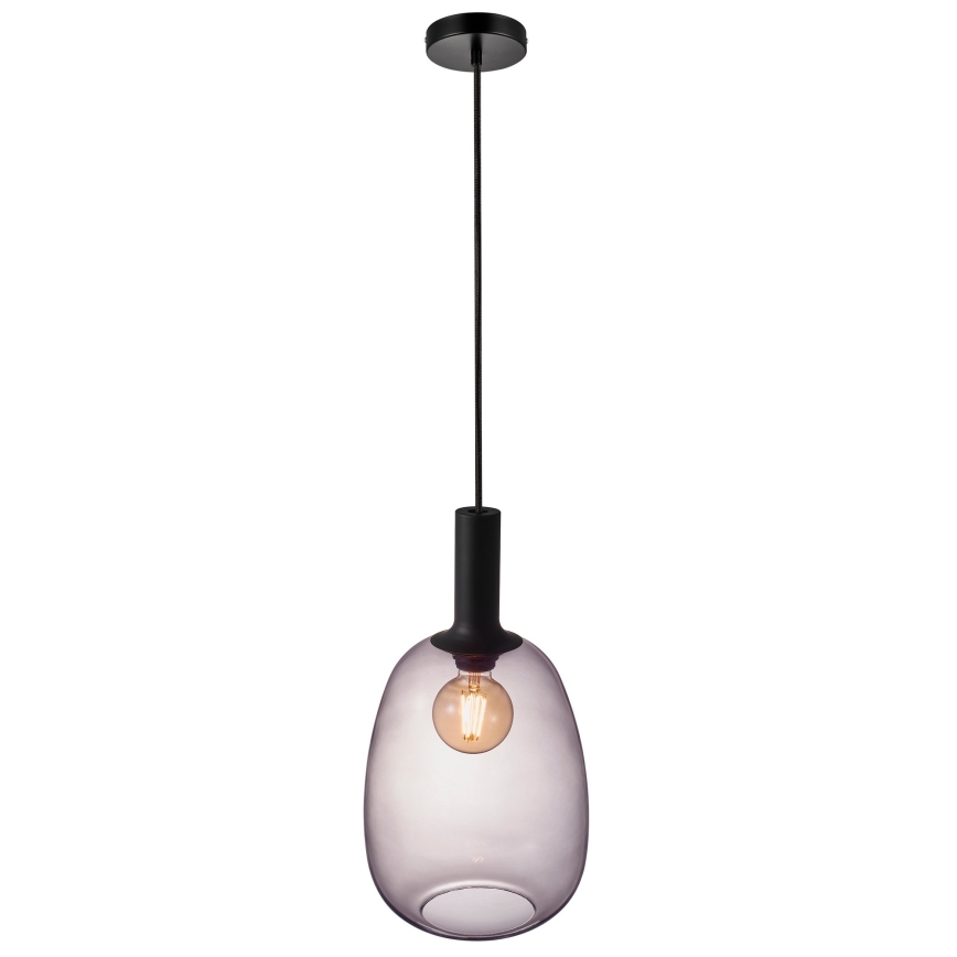 Nordlux - Luster na sajli ALTON 1xE27/60W/230V crna