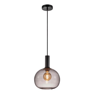 Nordlux - Luster na sajli ALTON 1xE27/60W/230V crna
