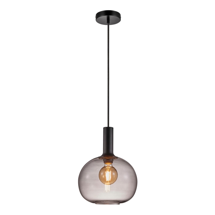 Nordlux - Luster na sajli ALTON 1xE27/60W/230V crna
