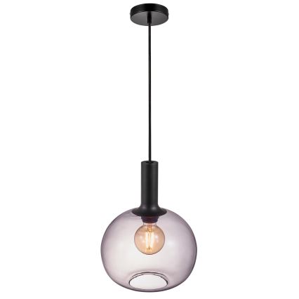Nordlux - Luster na sajli ALTON 1xE27/60W/230V crna