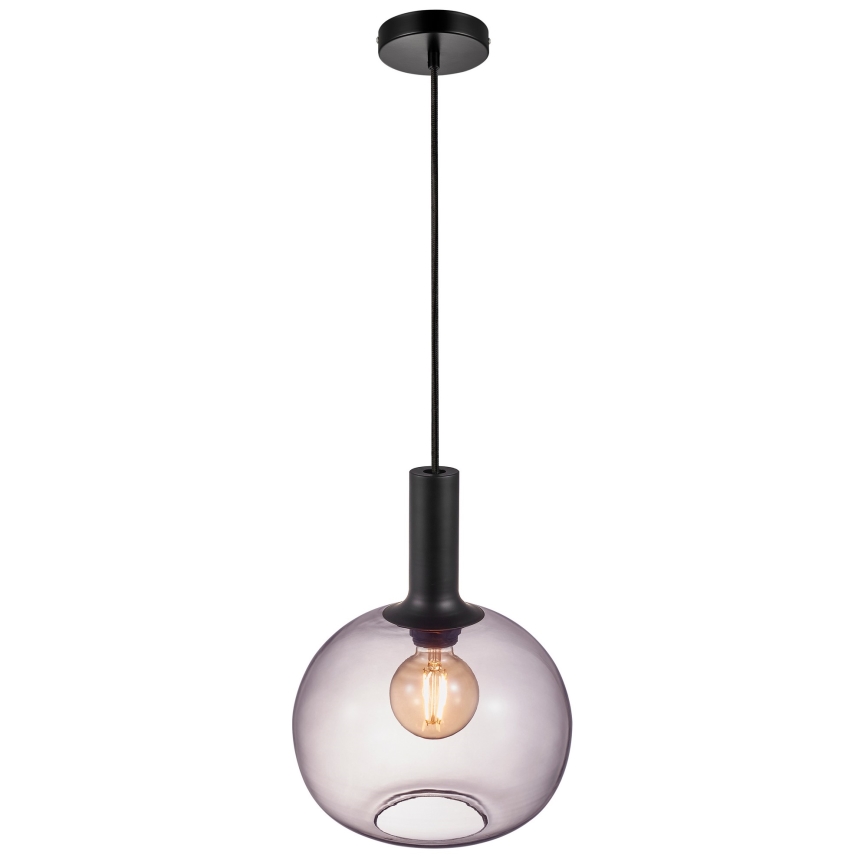 Nordlux - Luster na sajli ALTON 1xE27/60W/230V crna