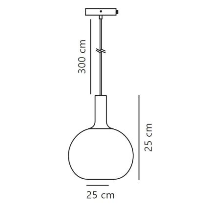 Nordlux - Luster na sajli ALTON 1xE27/60W/230V crna