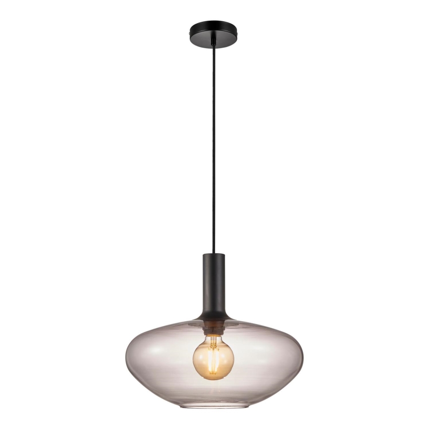 Nordlux - Luster na sajli ALTON 1xE27/60W/230V crna