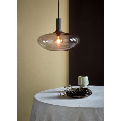 Nordlux - Luster na sajli ALTON 1xE27/60W/230V crna