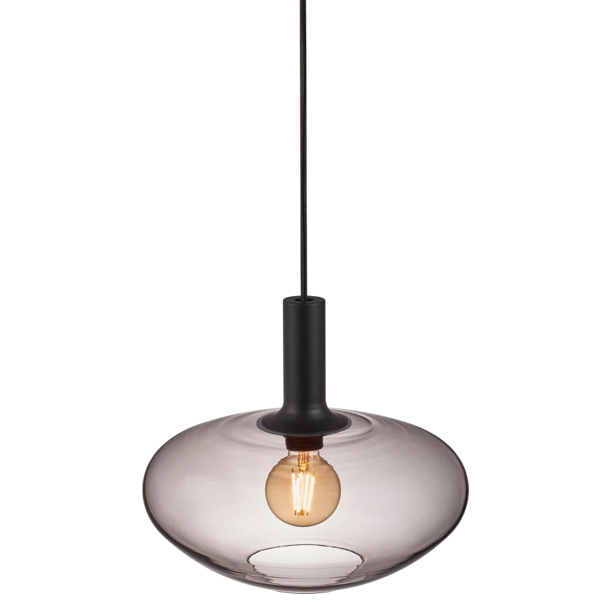 Nordlux - Luster na sajli ALTON 1xE27/60W/230V crna