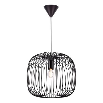 Nordlux - Luster na sajli BERONI 1xE27/60W/230V crna pr. 40 cm