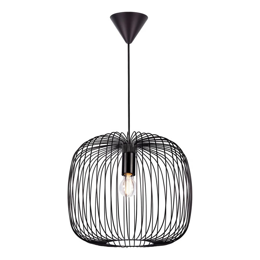 Nordlux - Luster na sajli BERONI 1xE27/60W/230V crna pr. 40 cm