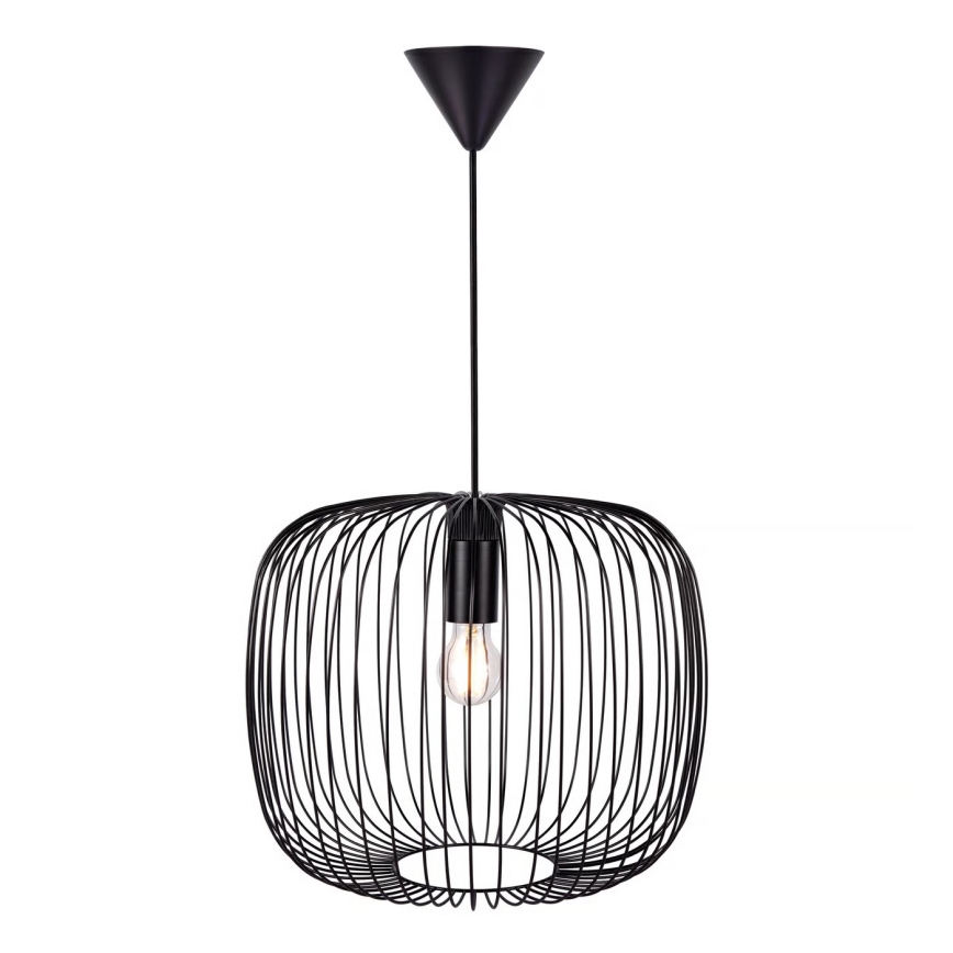Nordlux - Luster na sajli BERONI 1xE27/60W/230V crna pr. 40 cm