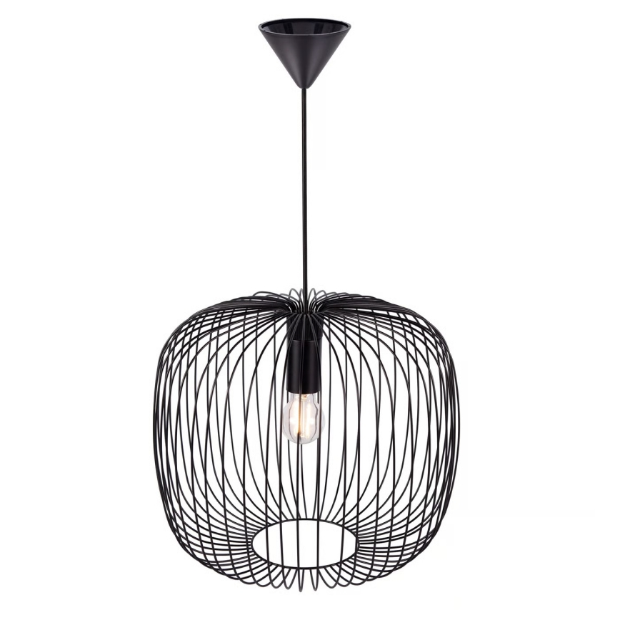 Nordlux - Luster na sajli BERONI 1xE27/60W/230V crna pr. 40 cm
