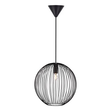Nordlux - Luster na sajli BERONI 1xE27/60W/230V crni