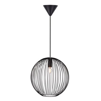 Nordlux - Luster na sajli BERONI 1xE27/60W/230V crni