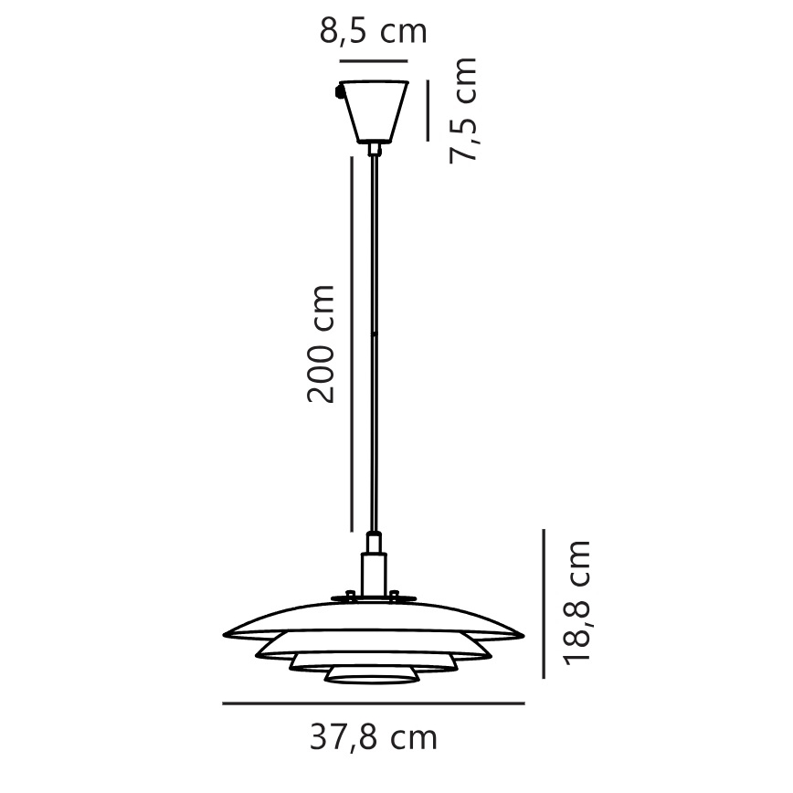 Nordlux - Luster na sajli BRETAGNE 1xG9/25W/230V antracit
