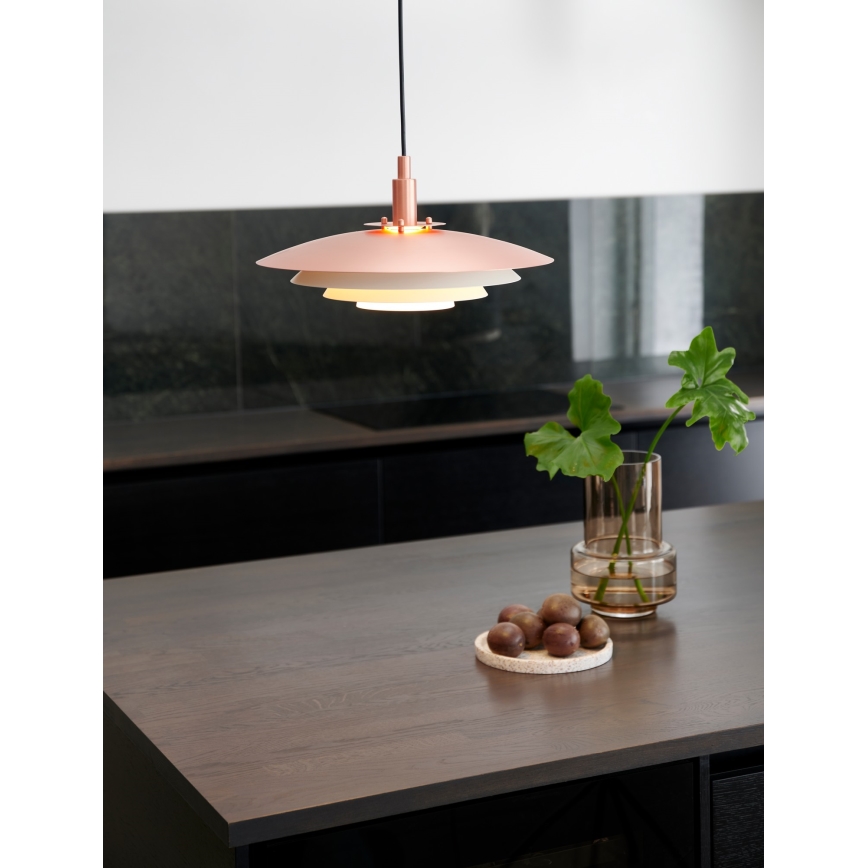 Nordlux - Luster na sajli BRETAGNE 1xG9/25W/230V rose gold