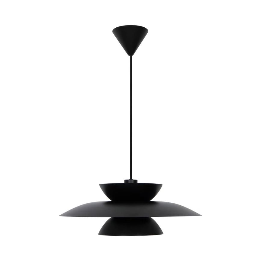 Nordlux - Luster na sajli CARMEN 1xE27/40W/230V crna