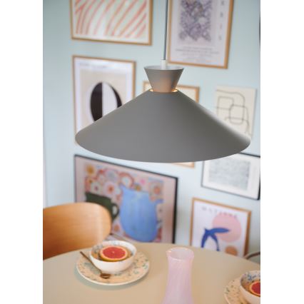 Nordlux - Luster na sajli DIAL 1xE27/40W/230V pr. 45 cm siva