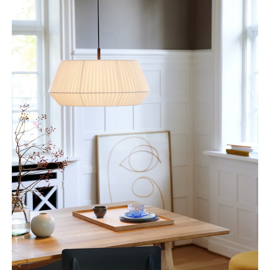 Nordlux - Luster na sajli DICTE 1xE27/60W/230V pr. 53 cm bijela