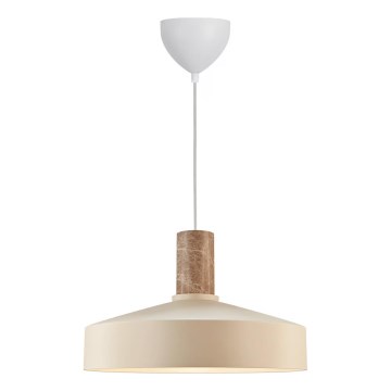 Nordlux - Luster na sajli ELVAS 1xE27/60W/230V pr. 37,5 cm bež