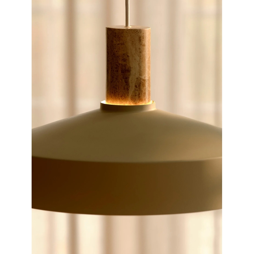 Nordlux - Luster na sajli ELVAS 1xE27/60W/230V pr. 37,5 cm bež