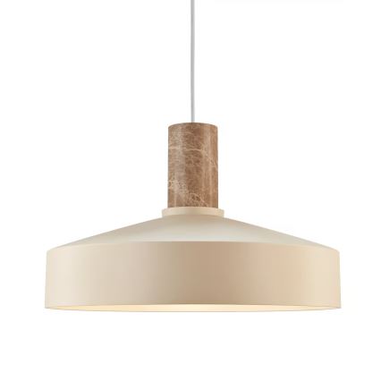 Nordlux - Luster na sajli ELVAS 1xE27/60W/230V pr. 37,5 cm bež