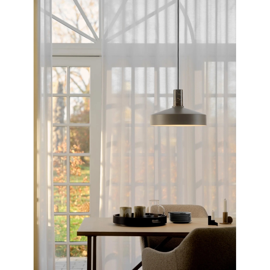 Nordlux - Luster na sajli ELVAS 1xE27/60W/230V pr. 37,5 cm smeđa