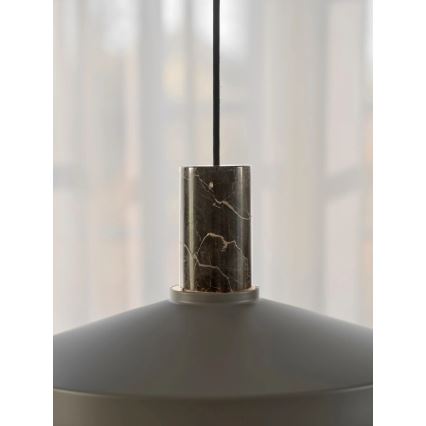Nordlux - Luster na sajli ELVAS 1xE27/60W/230V pr. 37,5 cm smeđa