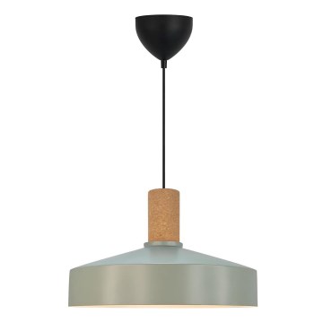 Nordlux - Luster na sajli ELVAS 1xE27/60W/230V pr. 37,5 cm zelena