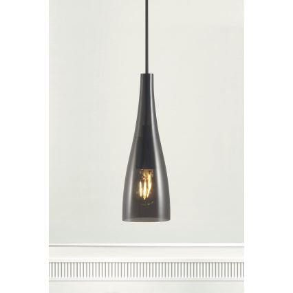 Nordlux - Luster na sajli EMBLA 1xE27/40W/230V crna