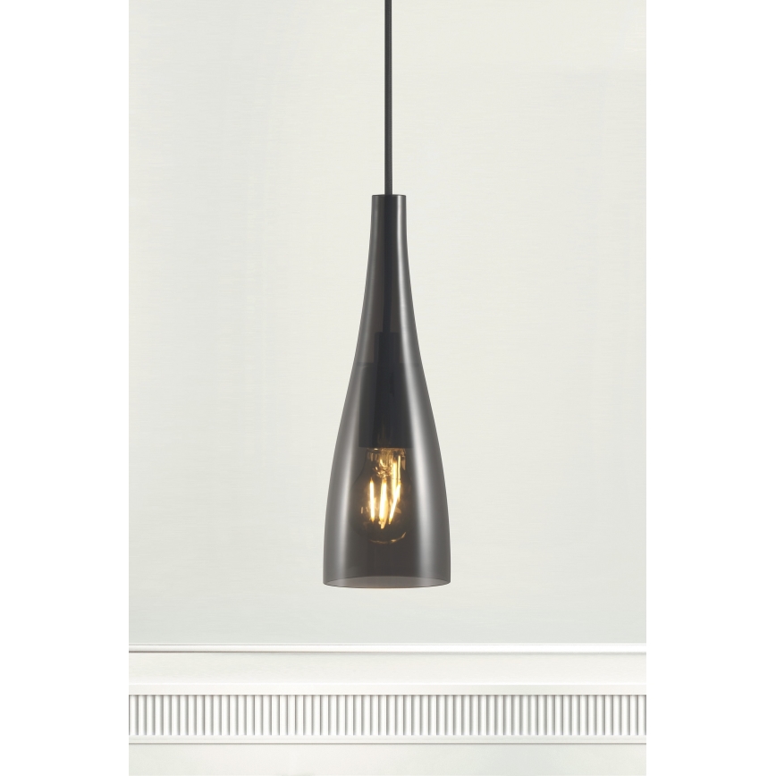 Nordlux - Luster na sajli EMBLA 1xE27/40W/230V crna